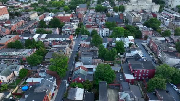 Gueto América Barrio Residencial Urbano Pobre Del Centro Ciudad Pobreza — Vídeos de Stock