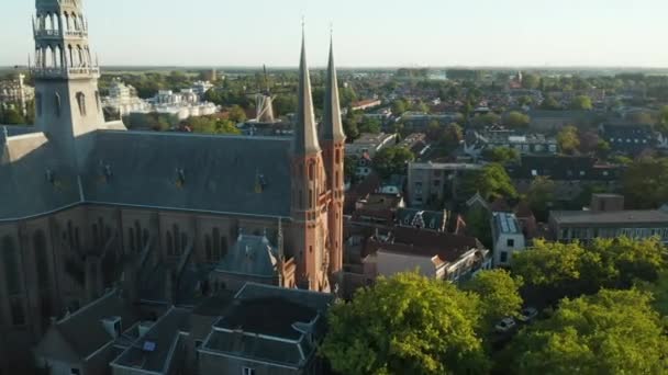 바실리카 Gouwekerk City Center Gouda Netherlands — 비디오