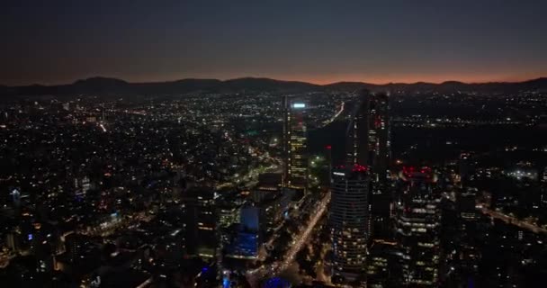 México City Aerial Hyperlapse Drone Fly Juarez Colonia Cuauhtemoc Neighborhood — Vídeos de Stock