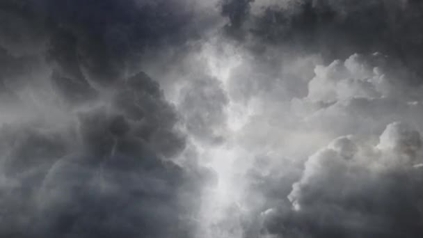 Vista Nubes Sobre Cielo Tormenta — Vídeo de stock
