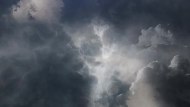 Thunderstorms Dark Clouds Moving Sky — Vídeo de stock