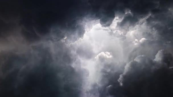 Trovoada Nuvens Grossas Cumulonimbus — Vídeo de Stock