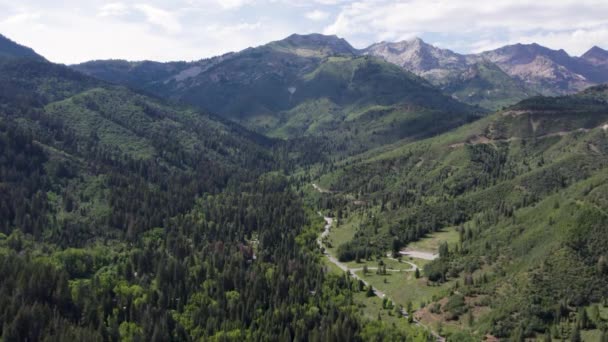 Desierto Escénico Utah American Fork Canyon Verano Vista Aérea — Vídeos de Stock