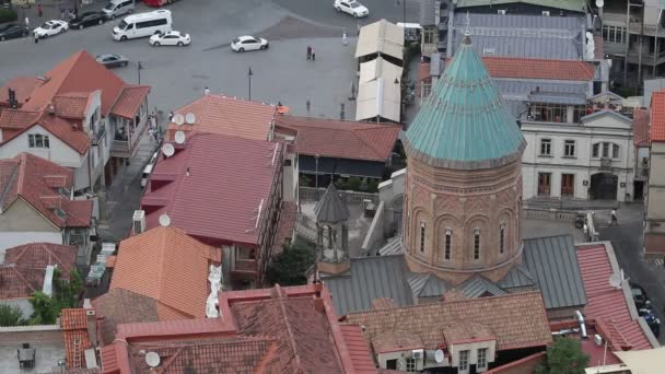 Vedere Unui Oraș Vechi Din Georgia — Videoclip de stoc