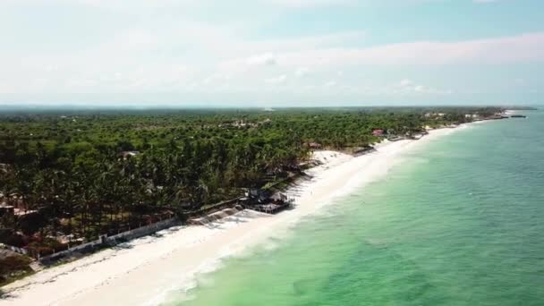 Kenyan Bofa Beach Resort Kilifi Bay Tropical Coast Kenya East — Stock video