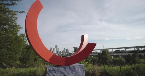 Вид Центр Юстона Міського Парку — стокове відео