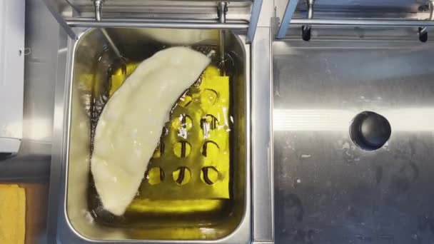Cooking Panzerotti Известный Итальянский Хлеб — стоковое видео