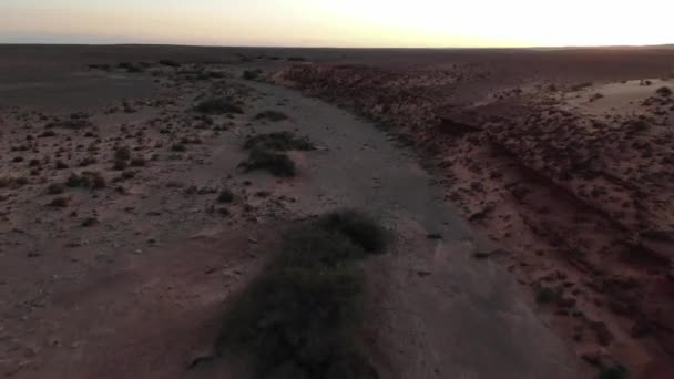 Erste Person Vorwärts Pov Marokkanischen Gebiet Von Marokko Erfoud Wüste — Stockvideo