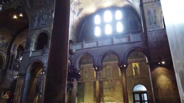 ヴェネツィア マルコ大聖堂 94フレーム パンダウン — ストック動画