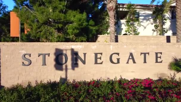 Stonegate Irvine Καλιφόρνια Orange County Ακίνητα — Αρχείο Βίντεο