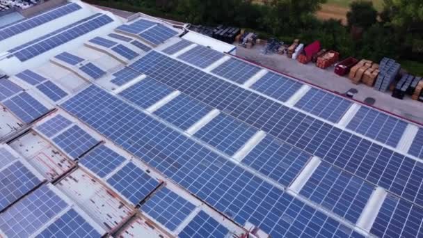 Teknologi Photovoltaic Untuk Menghasilkan Listrik Dengan Cara Alternatif Konsep Energi — Stok Video