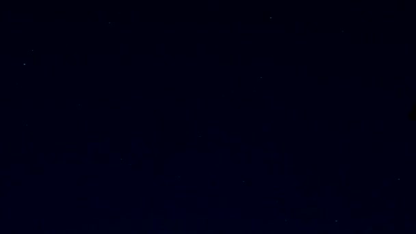 Céu Noturno Tomado Lapso Tempo Estrelas Planetas Passar — Vídeo de Stock