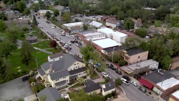 Tight Shot Orbit Aerial Blowing Rock North Carolina Boone North — Stock Video