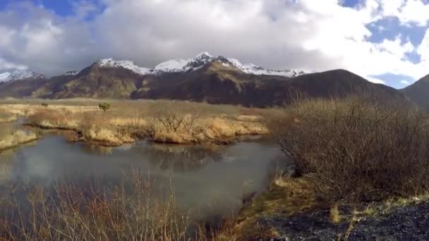 Une Vue Panoramique Temps Dans Nature Sauvage Île Kodiak Alaska — Video