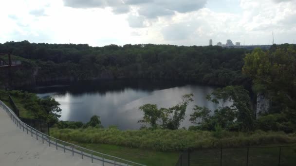 Cantera Rock Quarry Park Winston Salem — Vídeos de Stock