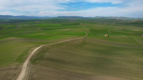 Green Landscape Stunning Fields Filmed Beautiful Province Basilicata Southern Italy — Vídeos de Stock