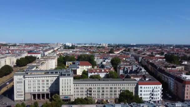 Panorama Overzicht Van Het Oostelijke Deel Van Stad Een Warme — Stockvideo