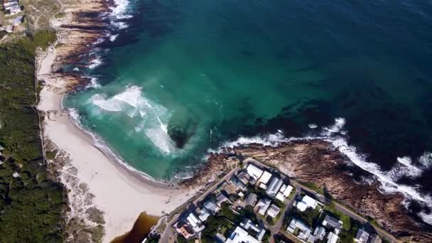 Plage Surf Lagune Onrus Afrique Sud Aérienne — Video