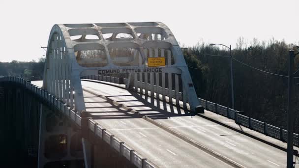 Berühmte Brücke Selma Alabama — Stockvideo