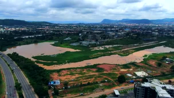 Lago Jabi Uma Atração Turística Local Área Abuja Nigéria Panorama — Vídeo de Stock