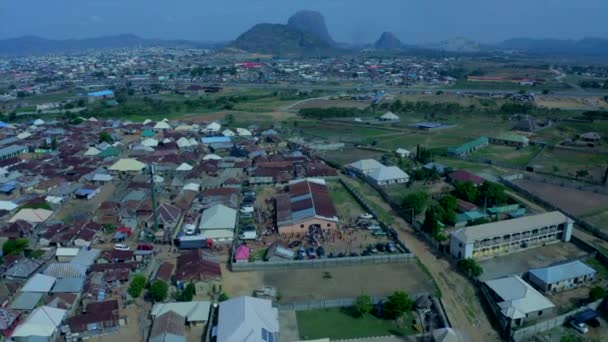 Deidei Área Abuja Nigeria Atardecer Como Gente Sale Edificio Iglesia — Vídeos de Stock