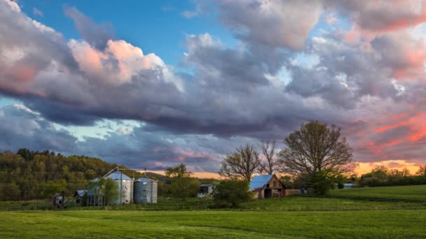 Fram Definindo Lapso Tempo Blue Ridge Mountains Asheville Carolina Norte — Vídeo de Stock