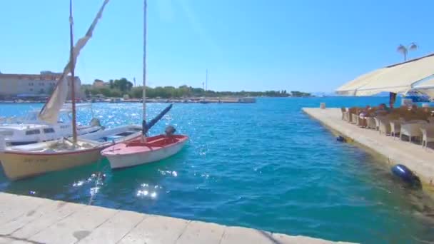 Une Vidéo Bateaux Dans Port Supetar Croatie — Video