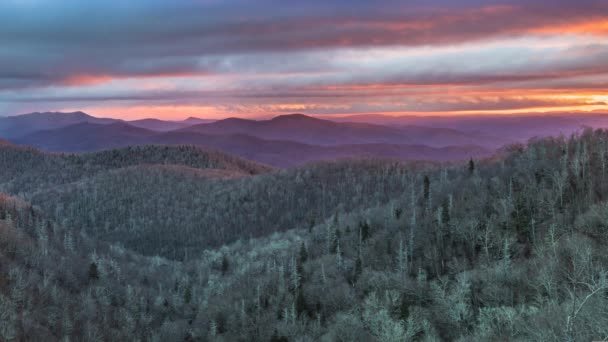 Cinemagraph Time Lapse Blue Ridge Mountains North Carolina Alba Asheville — Video Stock