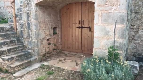 Sebuah Video Dari Sebuah Rumah Tua Humac Pulau Hvar Kroasia — Stok Video