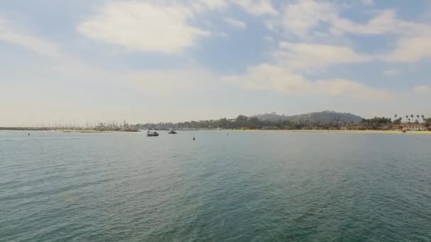 Santa Barbara Körfezi Manzarası — Stok video