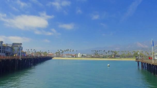 Vacker Utsikt Över Santa Barbara Bay — Stockvideo