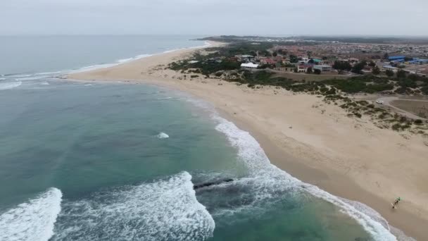 Luftflug Über Exotischen Strand Südafrika — Stockvideo