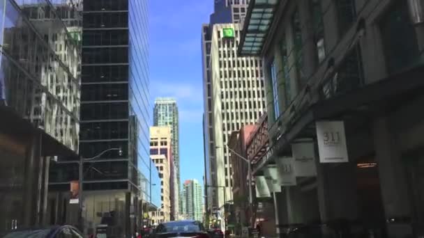 Grand Écran Traversant Quartier Financier Toronto — Video