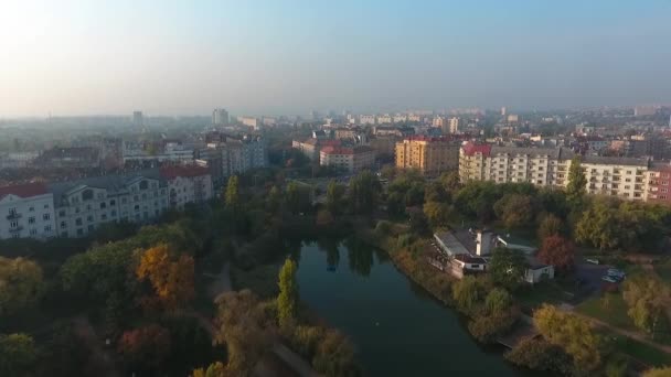 Strzał Powietrza Mieście — Wideo stockowe