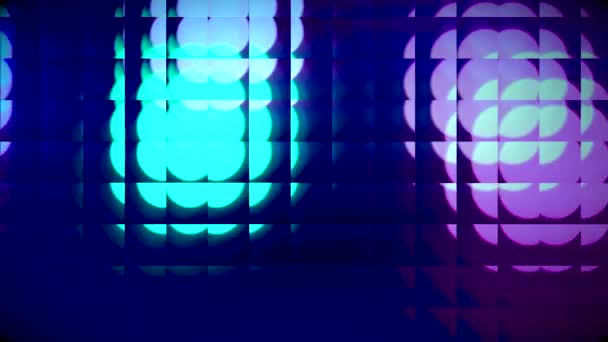 Spinning Party Light Com Efeito Azulado Tiled — Vídeo de Stock