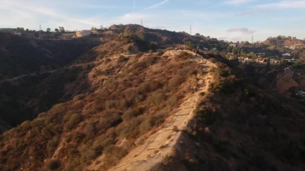 Veduta Aerea Del Canyon Hollywood — Video Stock