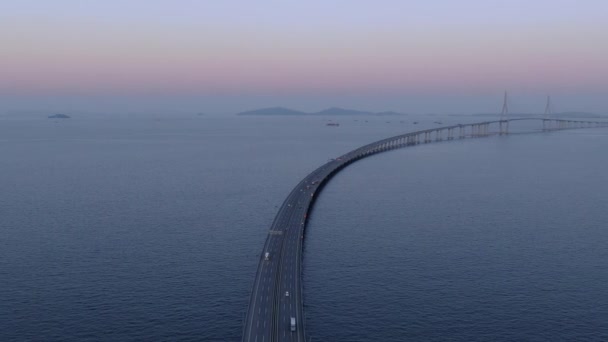 Puente Sobre Mar — Vídeo de stock