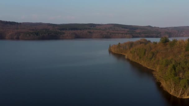 Filmati Droni Lago Nel Sud Della Svezia Vstersjn Fuori Ngelholm — Video Stock