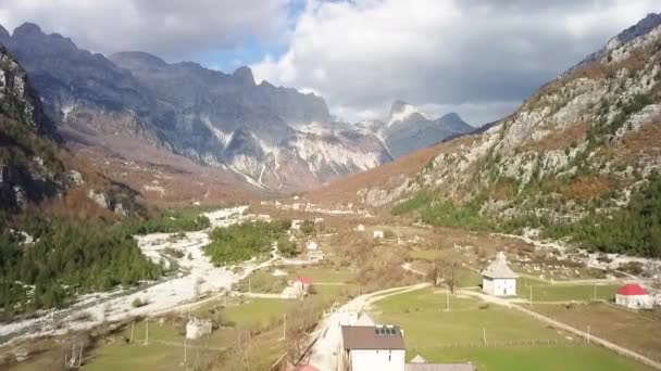 Joyau Caché Europe Partie Inconnue Albanie Avec Église Théthi Les — Video