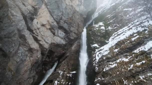 Belo Dia Inverno Bohinj Parque Nacional Triglav — Vídeo de Stock