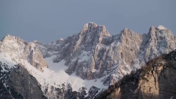 Jazda Widok Najwyższy Przełęcz Słowenii Vrsic Park Narodowy Triglav Alpy — Wideo stockowe