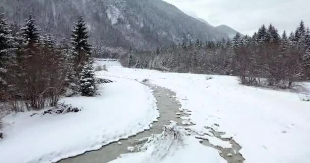 Voando Sobre Rio Sava Eslovênia Auto Estrada Principal Para Kranjska — Vídeo de Stock