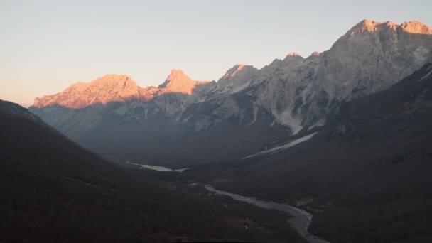 Célèbre Belle Vallée Valbona Dans Les Alpes Albanaises Randonnées Montagne — Video