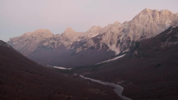 Célèbre Belle Vallée Valbona Dans Les Alpes Albanaises Randonnées Montagne — Video