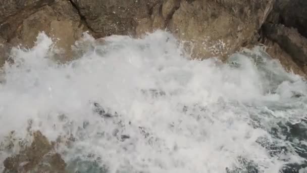 Praia Livadhi Riviera Albanesa Costa Albânia — Vídeo de Stock