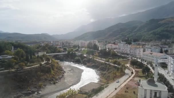 Ciudad Permet Zona Sur Albania — Vídeos de Stock