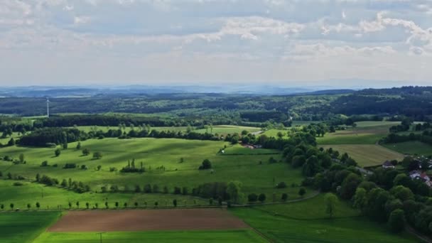 Drone Volo Una Centrale Eolica Germania — Video Stock