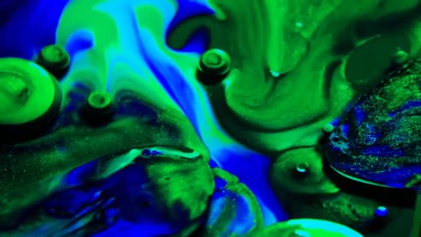 Multi Colorido Líquido Exhibición Trippy Psicodélico Movimiento Formas Formas Bajo — Vídeo de stock