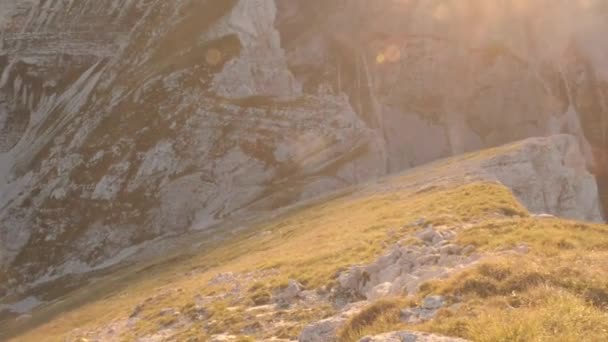 Senderismo Por Los Alpes Julianos Parque Nacional Triglav Eslovenia Senderismo — Vídeos de Stock