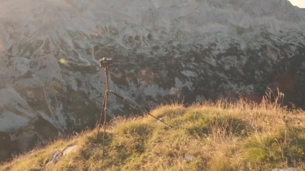 Escursione Attraverso Alpi Giulie Nel Parco Nazionale Del Triglav Slovenia — Video Stock